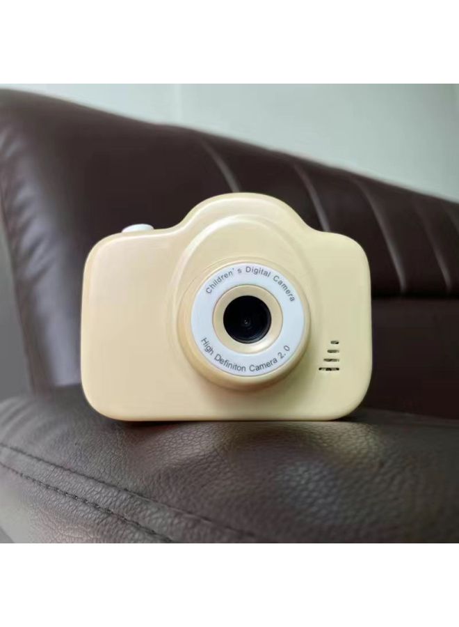 High-definition Dual-camera Digital Camera Can Take Photos And Pass Mobile Phone Student Party Gift Recording Camera-Body Color:Hd Dual Camera Khaki Yellow —photos Cannot Be Saved Without A Memory Card - Image 1