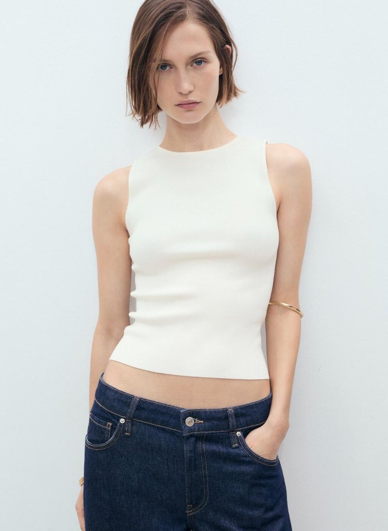 مانجو بلوزة محبوكة بدقة - Image 1