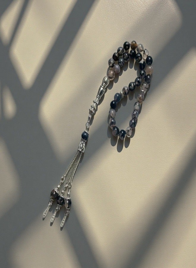 Misbaha 33 Beads - Elegant Prayer Beads for Meditation and Relaxation, Tasbih（8mm） - Image 2