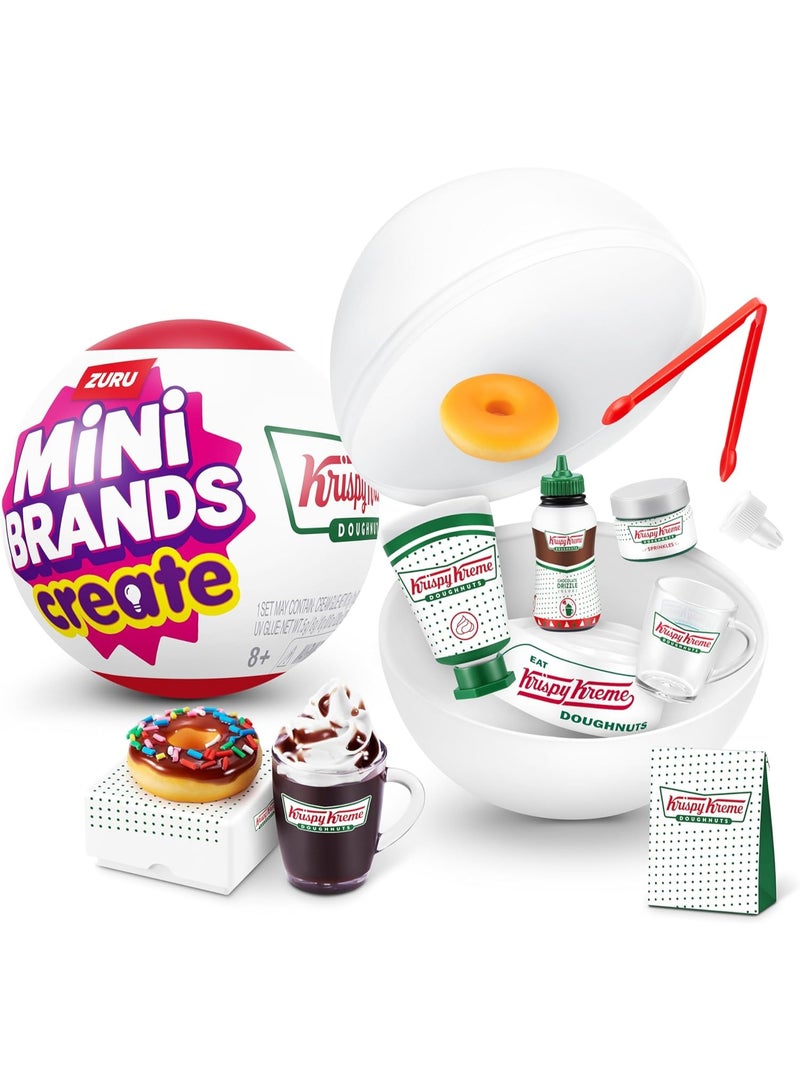 Mini Brands Create Krispy Kreme Create Series 1 Capsule by ZURU - Collectable Minis Blind Packaging DIY Novelty Resin for Playing, Mini Food Replicas, Ages 14+ - Image 1