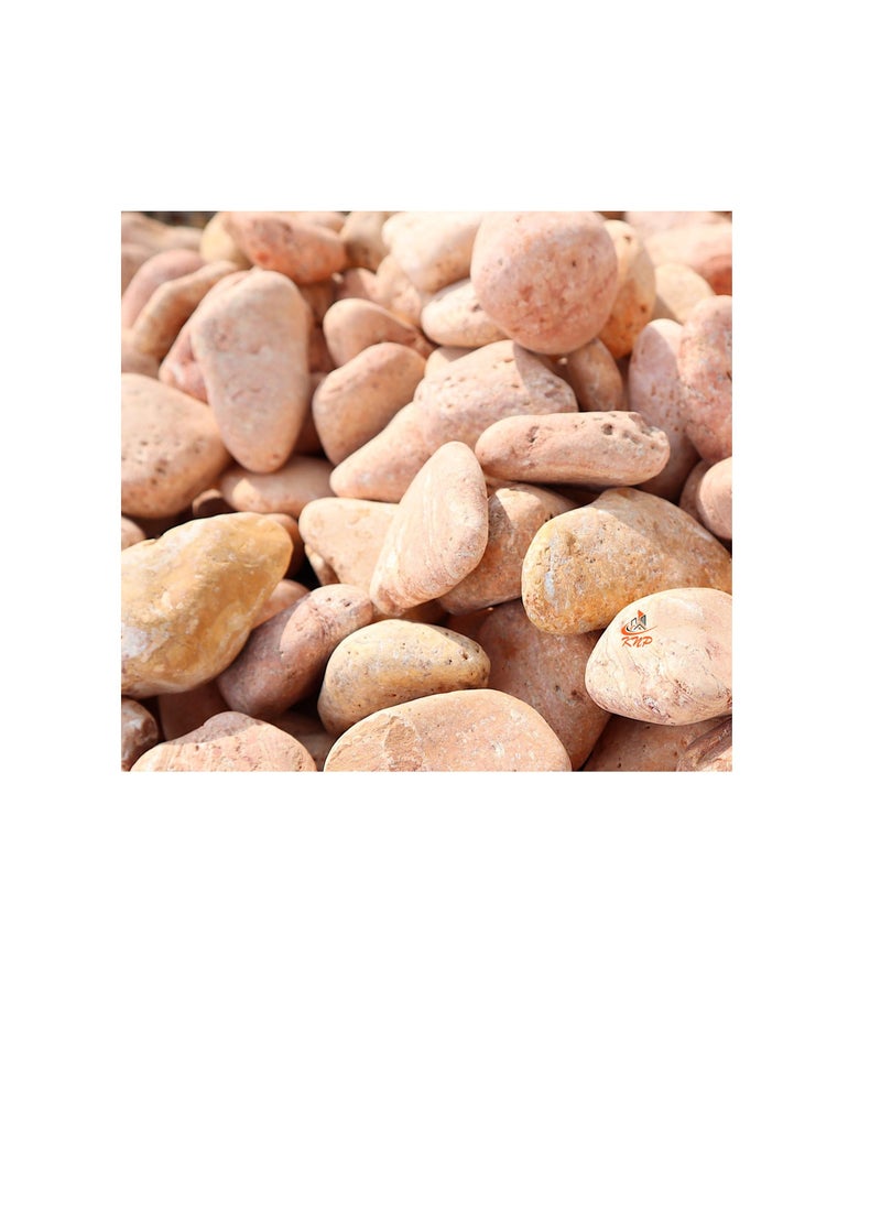 KNP Red Forest River Stone Natural Garden Material 5-8 cm 20 kg  - Image 1