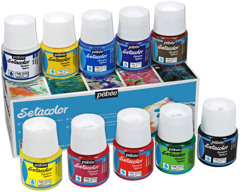 Pebeo Discovery Fabric Paint Set 45ml 10/Pkg-Setacolor Opaque - Image 3
