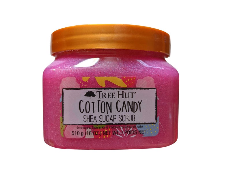 Tree Hut Tree Hut Cotton Candy Shea Sugar Scrub 18 Oz Formulated With Real Sugar Certified Shea Butter And Strawberry Extract Exfoliating Body Scrub That Leaves Skin Feeling Soft And Smooth Cotton Candy 