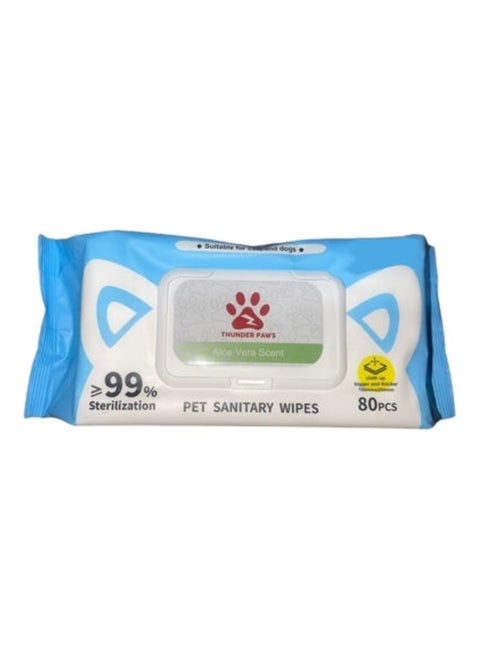 Aloe Vera Scented Sanitary Pet Wipes Suitable For Cats And Dogs