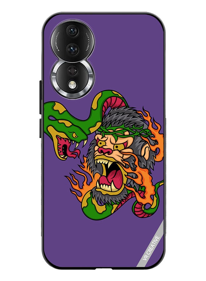 VR CREATIVE Protective Case Cover For Honor 80 King Kong Vs Snake Design Multicolour - Image 1