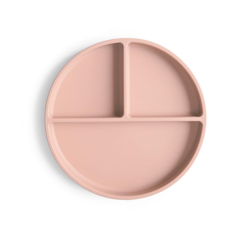 mushie Silicone Suction Plate | BPA-Free Non-Slip Design (Blush) - Image 1