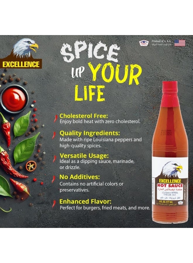 Excellence Spicy Chilli Hot Sauce Pack of 4X177ml - Image 3