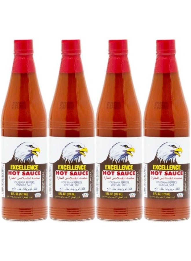 Excellence Spicy Chilli Hot Sauce Pack of 4X177ml - Image 1