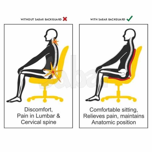 Sabar Healthcare Sabar Healthcare Orthopedic Ergonomic Back Support Lumbar Support Seat Backguard 3090Xc Blue  - Image 4