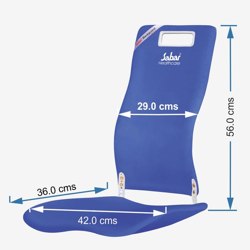 Sabar Healthcare Sabar Healthcare Orthopedic Ergonomic Back Support Lumbar Support Seat Backguard 3090Xc Blue  - Image 2