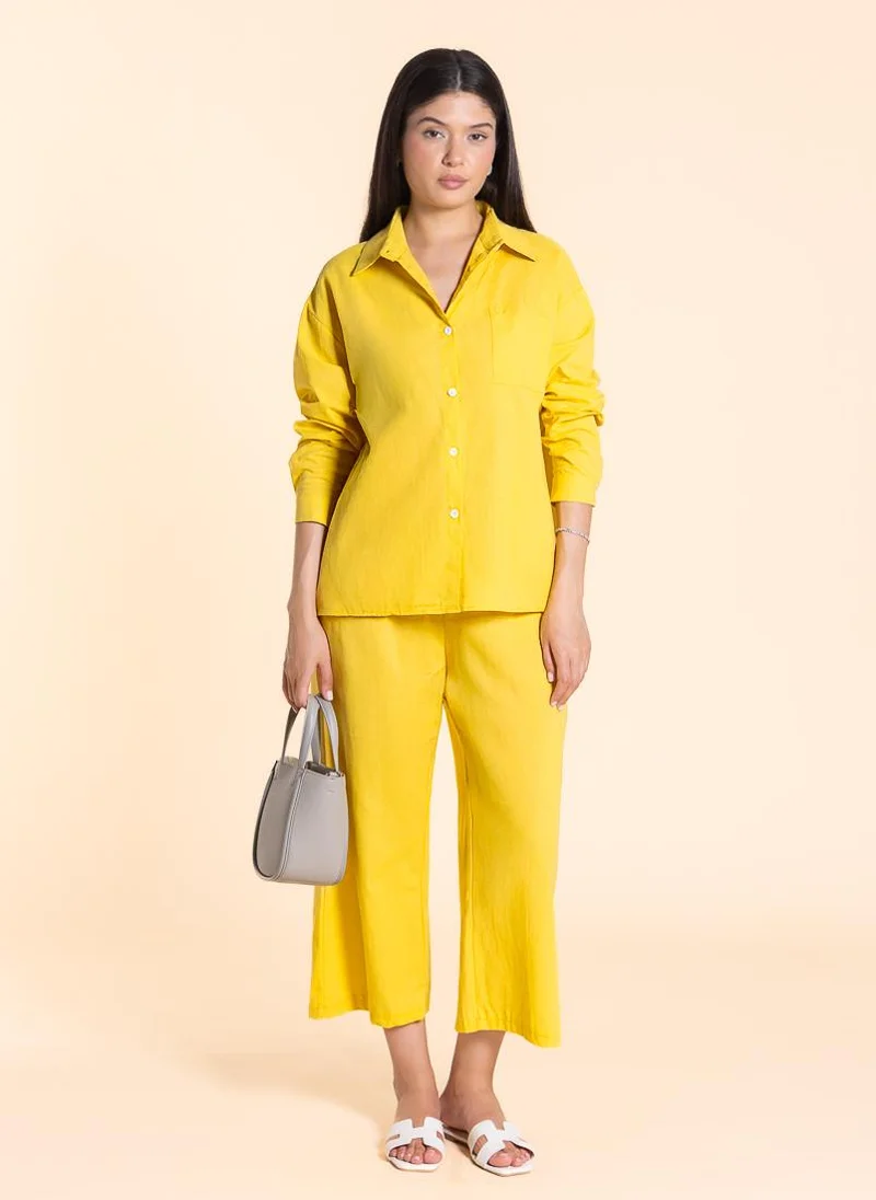 شايبس LINEN BLEND COMFORT SHIRT SET