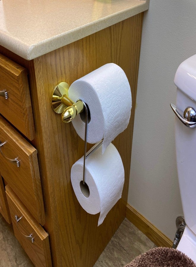 Weebak TP Pal - Extra Toilet Paper Roll Holder (Chrome) - Image 2