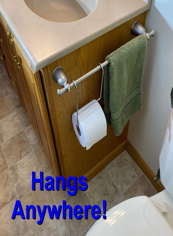 Weebak TP Pal - Extra Toilet Paper Roll Holder (Chrome) - Image 4