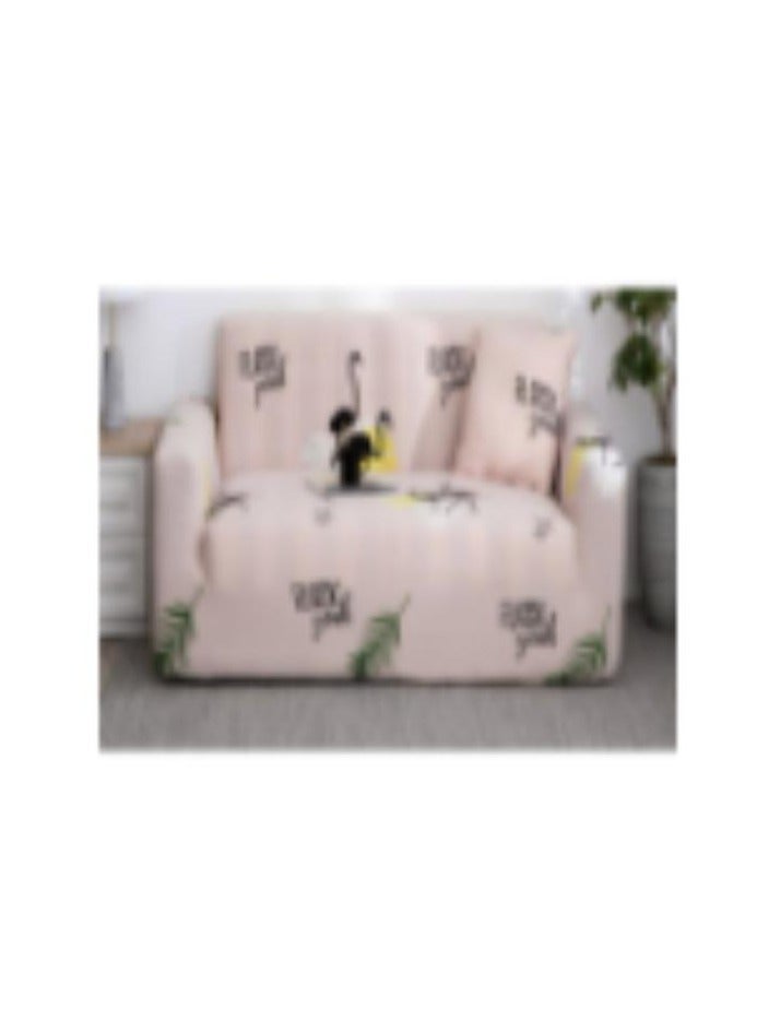 KUYING Cartoon Flamingo Sofa Slipcover 