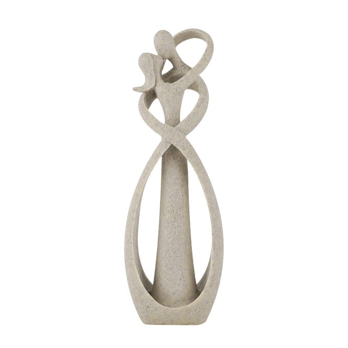 KISSING LOVERS STATUE ABSTRACT SCULPTURE RESIN STATUES FOR HOME DECOR MODERN HOME OFFICE DESKTOP SHELF BOOKSHELF DECOR SANDSTONE