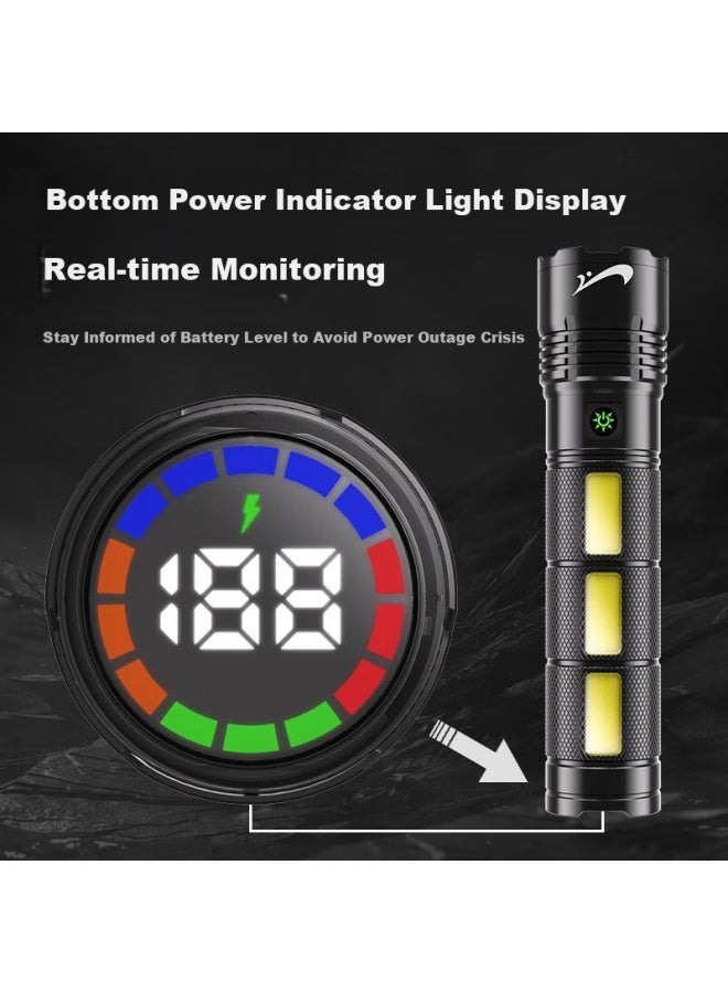Gueriniao High-power Flashlight Super Bright Long Battery Life Zoomable Rechargeable Military Outdoor Survival Camping