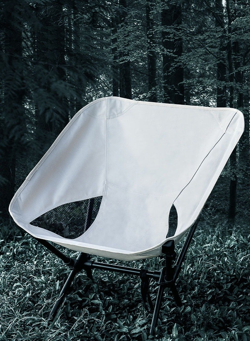 Captaintech Outdoor Folding Chairs, Portable Space Chairs, Fishing/Leisure/Camping Moon Chairs, Black - Image 5