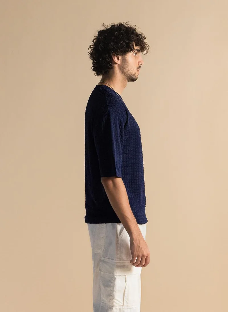 SHAPES TEXTURED COMFORT T-SHIRT