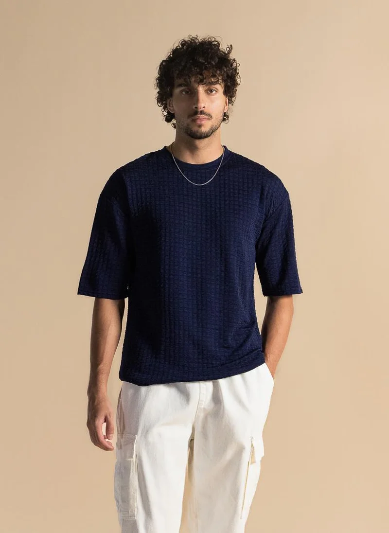 SHAPES TEXTURED COMFORT T-SHIRT
