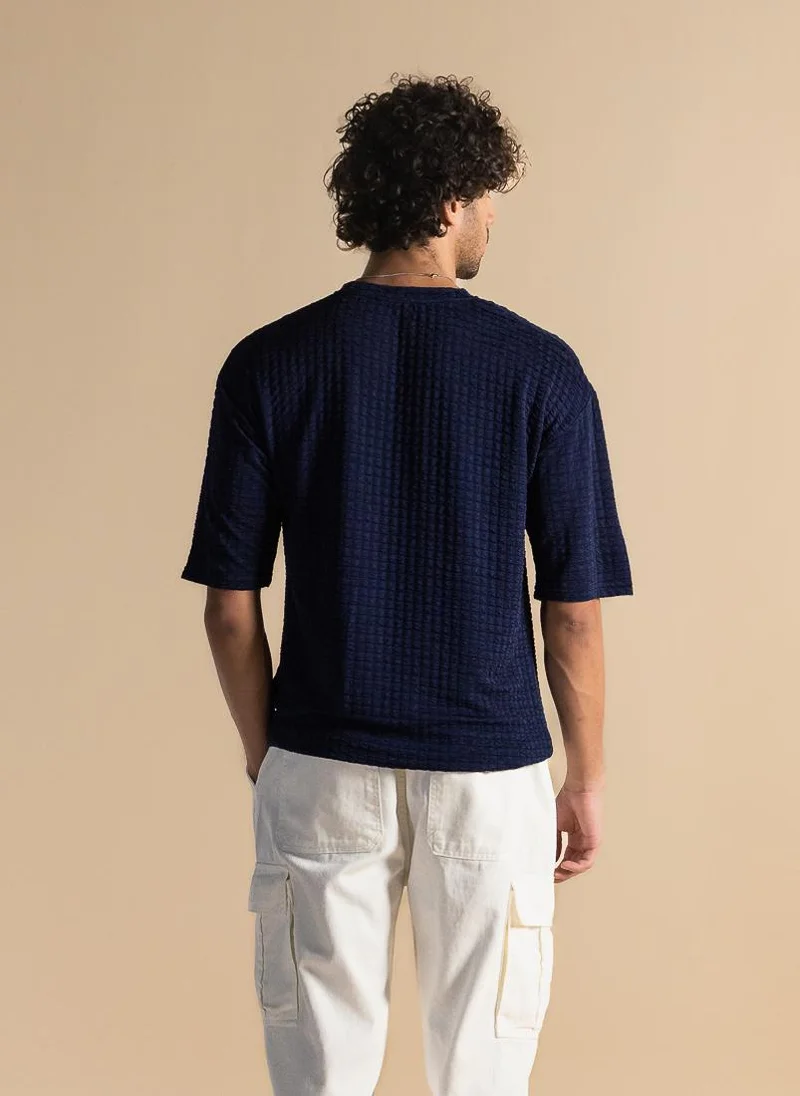 SHAPES TEXTURED COMFORT T-SHIRT