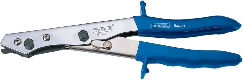 Draper 35748 Expert Hand Nibbler for Metal Sheet, Plastic,Blue,250 mm - Image 1