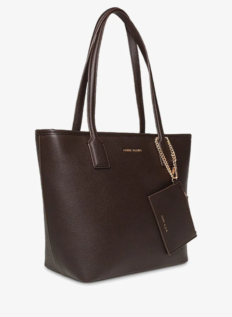 ANNE KLEIN  Anne Klein Logo Detail Zippered Tote Bag for Women | Best Price UAE