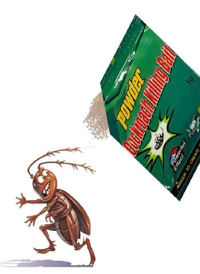 Green Leaf - 50 Pack Cockroach Killing Bait Powder - Image 1