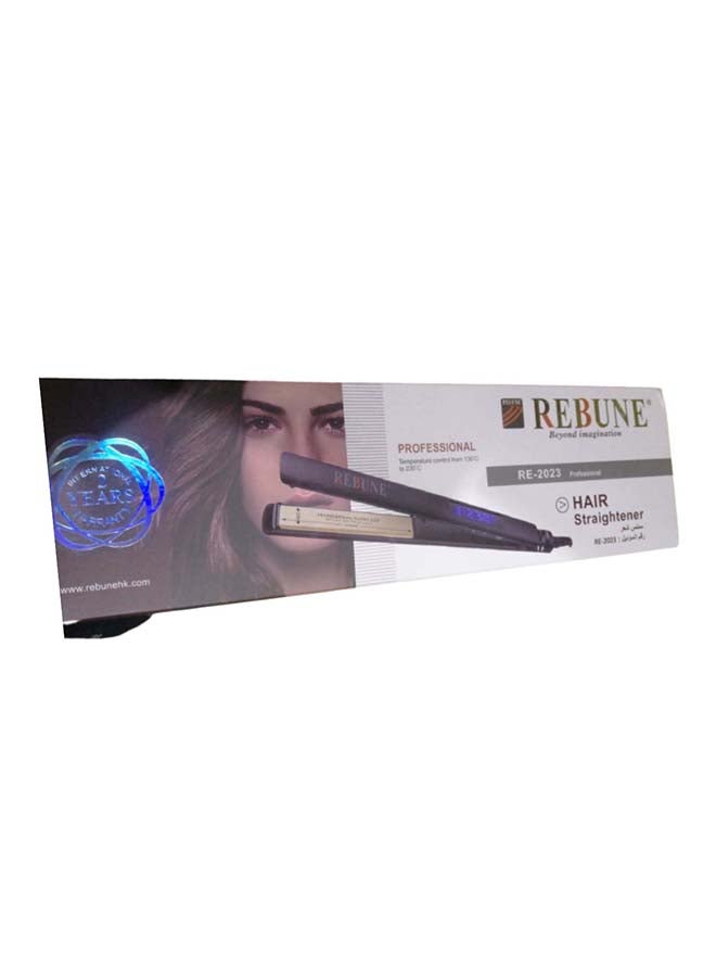 REBUNE Hair Straightener RE-2023 Black 400grams - Image 2