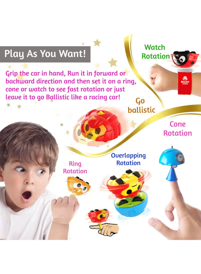 CMGTYYD Fidget Spinner and Wristwatch DIY Creative spinning top toy rotate on finger ring & cone - Gift for kids - Makes your Christmas, birthday special - Image 4