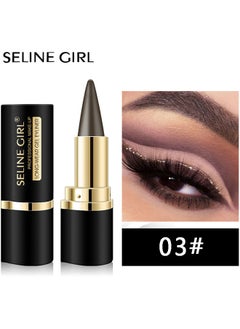 SELINE GIRL Eyeliner Gel Makeup Black Eye liner Pen Matte Waterproof Eyeliner Pencil Quick Drying Eye liner Gel Stick Eye Makeup Long Lasting, Easy To Use, Eye Makeup For Women (Brown)  - Image 2