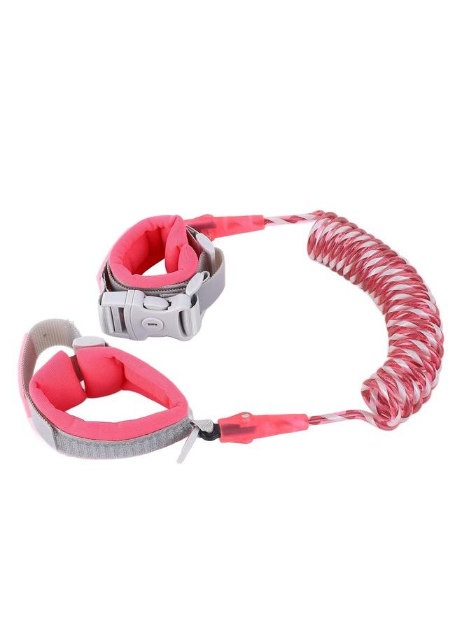 Thoraya Children Security Bracelet Multi Functional Reflective Wristband Leash Harness for Outdoor Rose Red 6.6ft (Reflective With Lock)  - Image 2