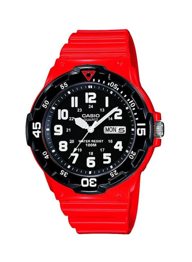 CASIO Men Water Resistant Analog Watch MRW-200HC-4BVEF - 45 mm - Red - Image 1