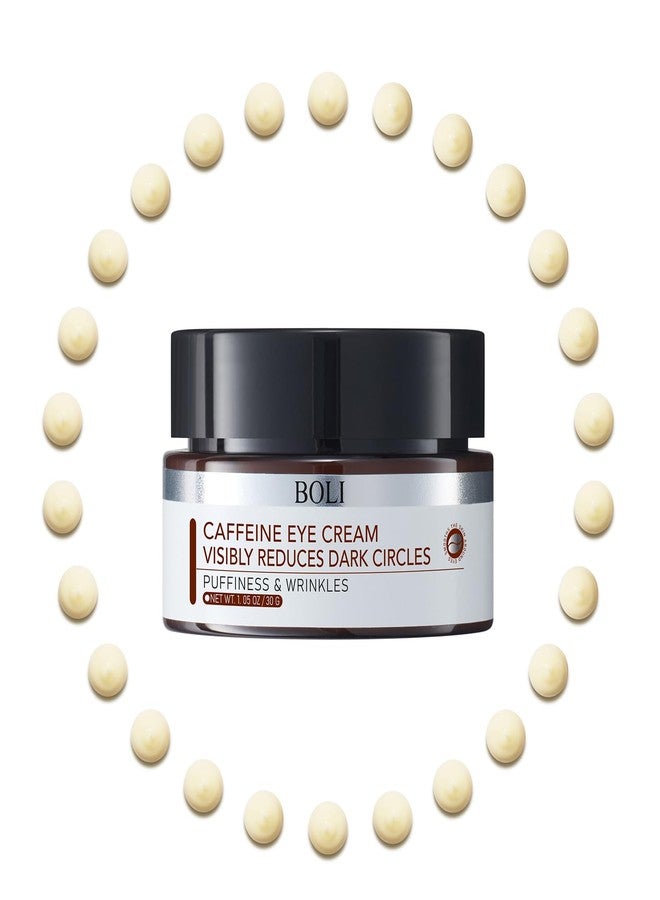 BOLI Caffeine Eye Cream, Under Eye Cream Niacinamide Peptides for Puffy Bags Fine Lines Dark Circles (1.05 oz - Image 1