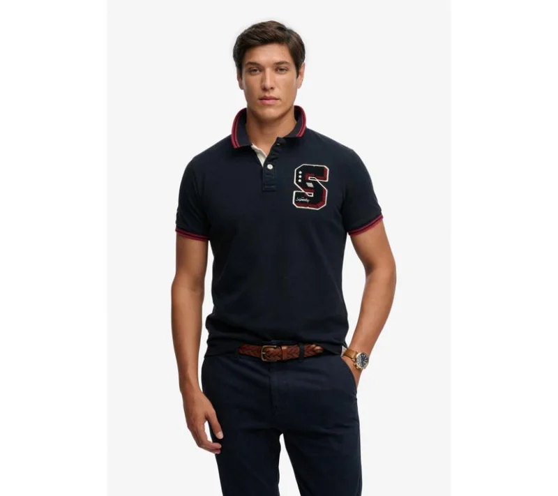 سوبر دراي Vintage Athletic Patch Polo Shirt
