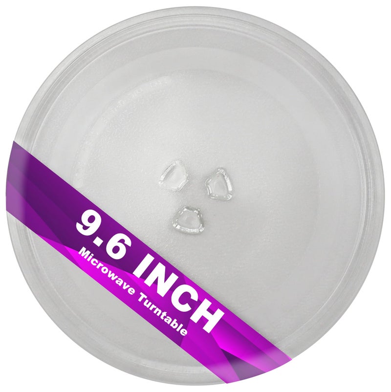 METER STAR صغرة 9.6 بوصة 24.5cm الميكروويف الزجاج القرص الدوار لاستبدال فرن الميكروويف الصغيرة - Image 1