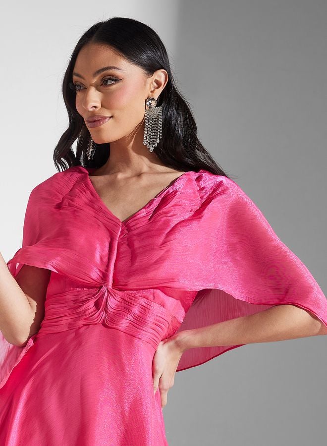 Namshi x Flowy Overlay Maxi Dress  - Image 3