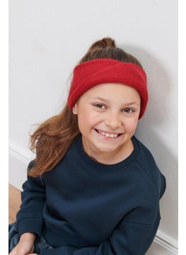 Tchibo Kids Girl Knitted Headband, Red  - Image 1