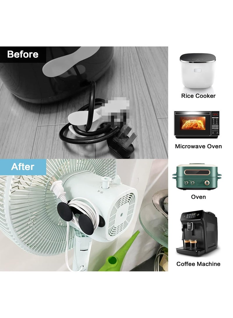 Joyelink 6 Pack Cord Organizer for Appliances, Cord Holder Cord Wrap Cable Organizer Stick On Flat or Round Surface Multifunctional Adhesive Hooks for Small Kitchen Appliances, Blenders, Coffee Maker - Image 2