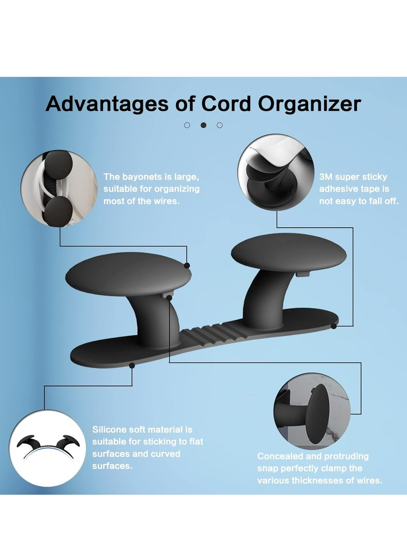 Joyelink 6 Pack Cord Organizer for Appliances, Cord Holder Cord Wrap Cable Organizer Stick On Flat or Round Surface Multifunctional Adhesive Hooks for Small Kitchen Appliances, Blenders, Coffee Maker - Image 5