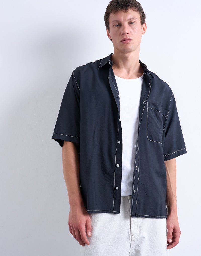 TOPMAN Casual Relaxed Fit Shirt - Image 1