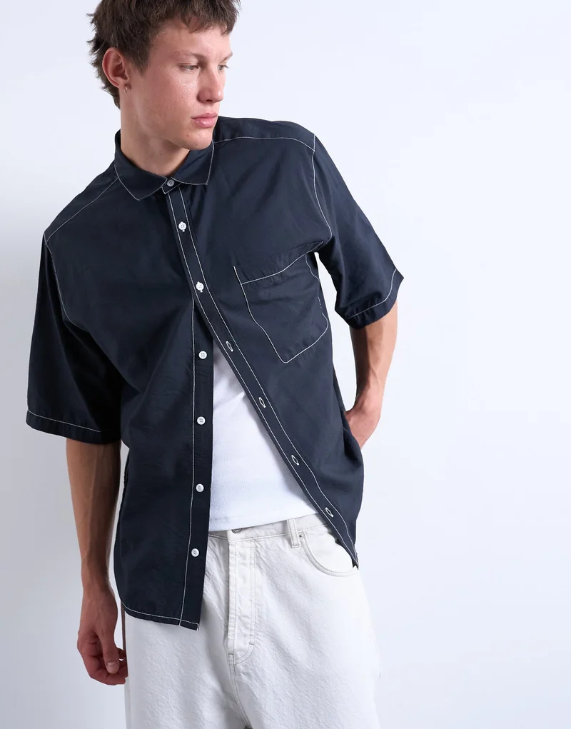 TOPMAN Casual Relaxed Fit Shirt