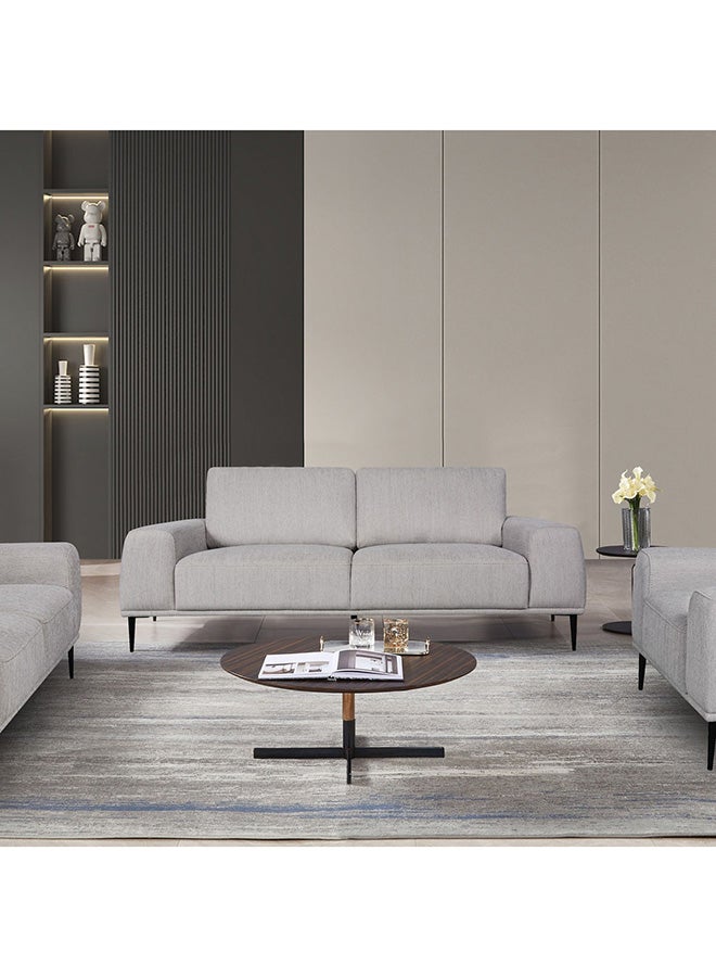 Home Box Baron 3-Seater Fabric Sofa 93 x 82 x 212 cm - Image 1