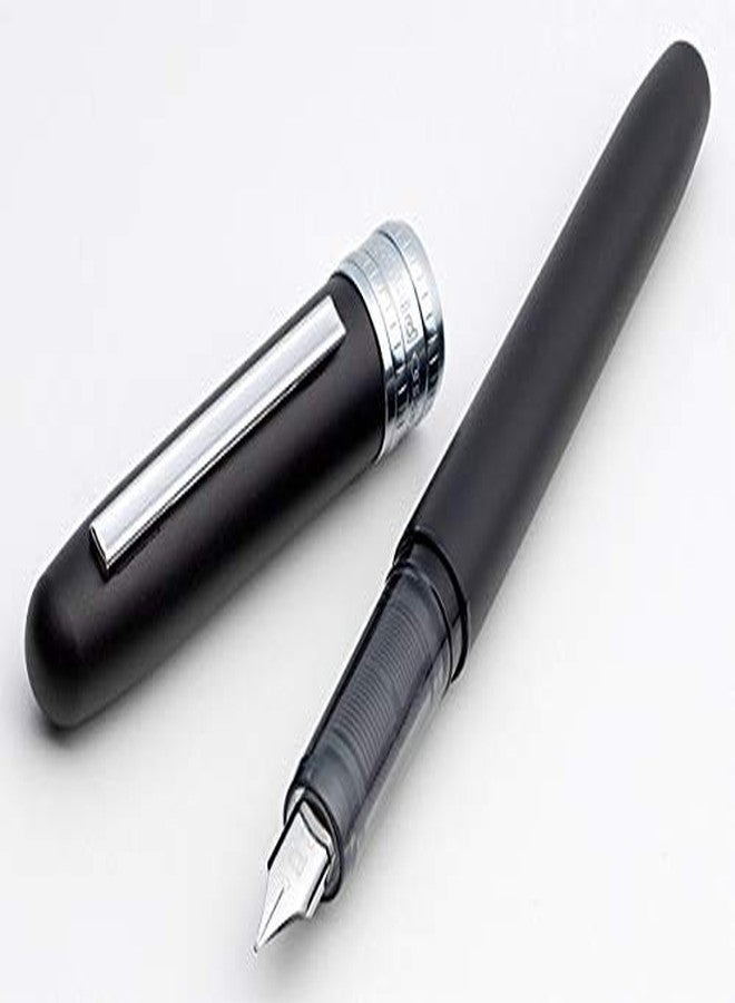 PLATINUM,Fountain Pen - PLAISIR Black Mist (Fine) - Image 3