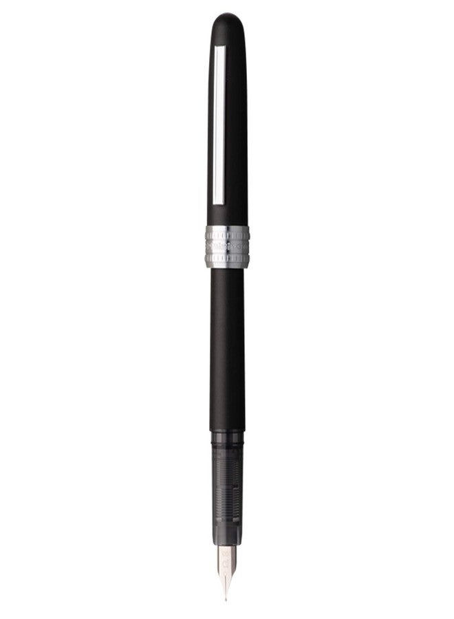 PLATINUM,Fountain Pen - PLAISIR Black Mist (Fine) - Image 2
