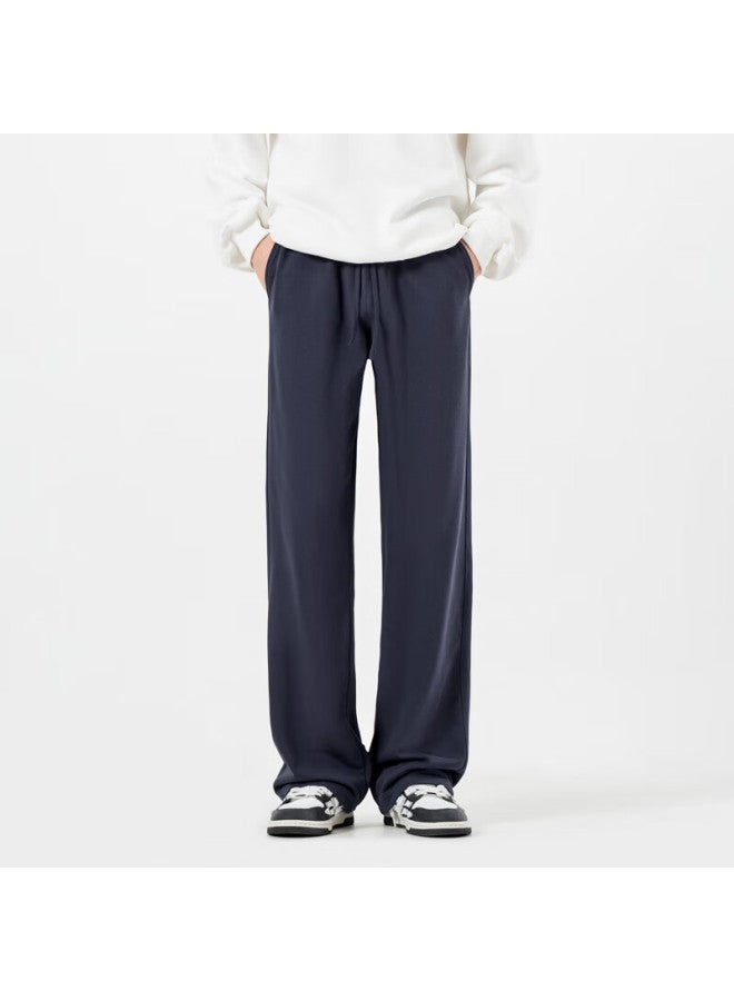 Swamp Area Men's American Style Sports Pants Spring Autumn Draped Loose Casual Straight Sweatpants Ks334 Royal Blue M - Image 2