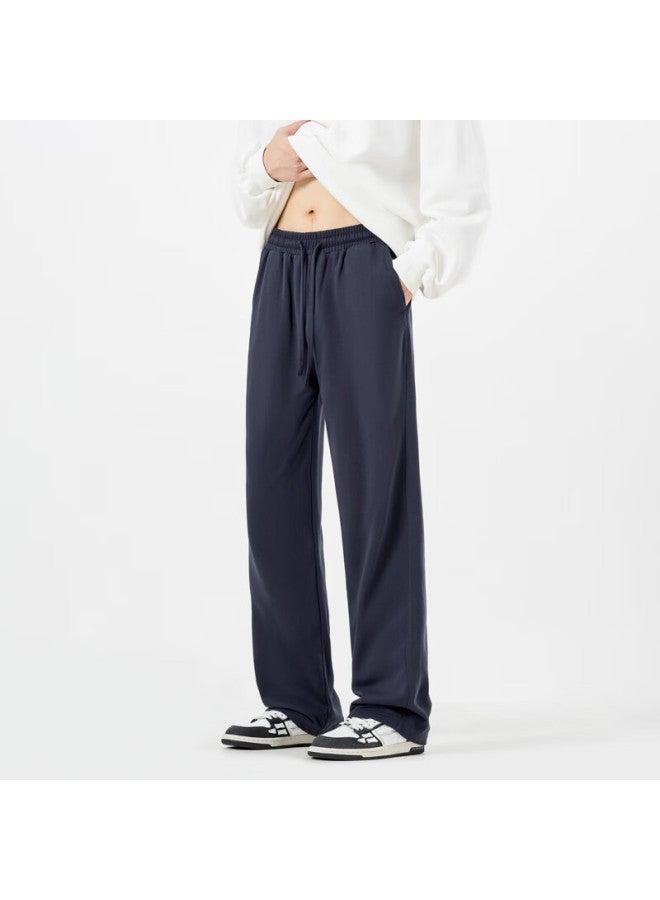 Swamp Area Men's American Style Sports Pants Spring Autumn Draped Loose Casual Straight Sweatpants Ks334 Royal Blue M - Image 3