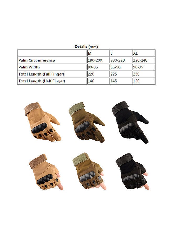 NIBEMINENT Professional Hard Knuckle Tactical Gloves 25x13centimeter - Image 5