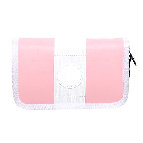 Curtis Mega Trumpet Mouthpiece Pouch Coated Nylon with Zipper 7 Piece Pink - Image 1