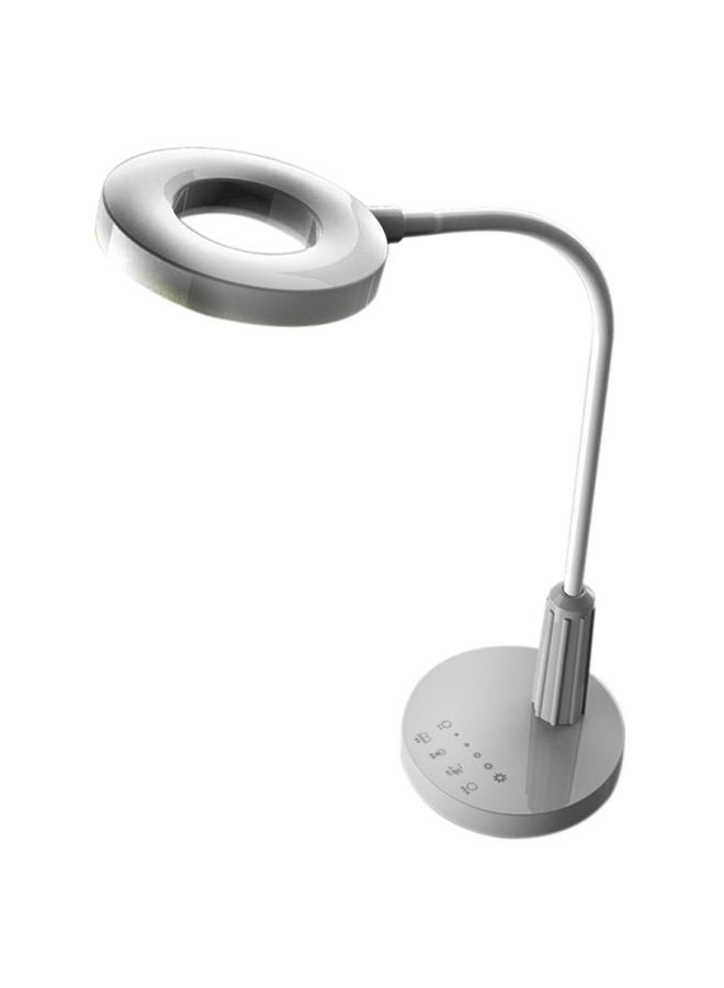 NIBEMINENT LED Desk Table Lamp White 12x5011cm - Image 1