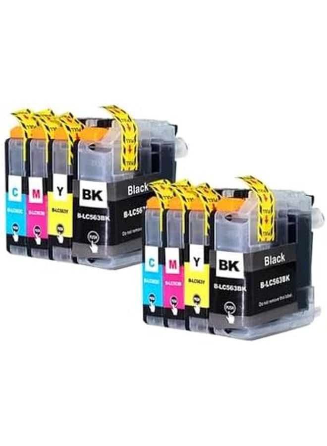 خرطوشة حبر LC563XL متوافقة، مجموعتان لطابعات MFC J2310 وJ2510 وJ3520 وJ3720 - Image 1